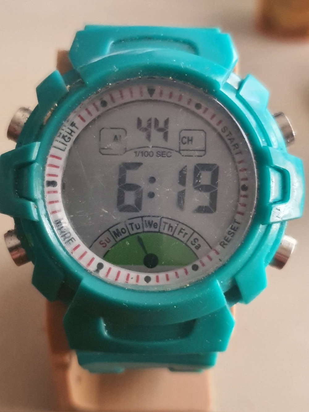 🦋10/$20🦋 Turquoise Digital Alarm Chrono Women's Watch